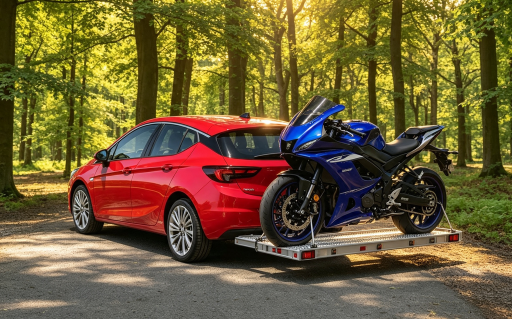 Motorcycle Carrier for Vauxhall Astra K – No Towbar Required - 200kg max