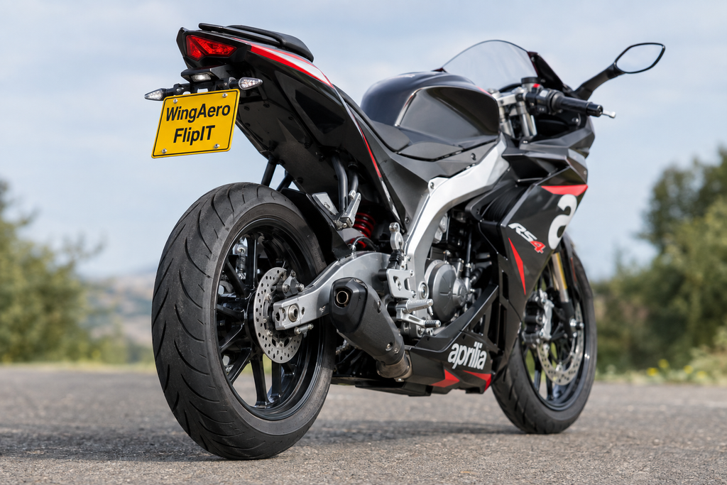 Aprilia RS4 125 rear three-quarter with tail tidy