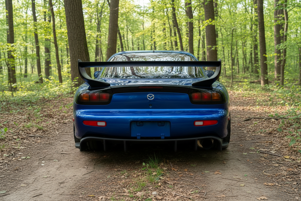 For Mazda Miata MX-5 MK1 MK2 Gloss Rear Trunk GT Style Racing Spoiler Wing