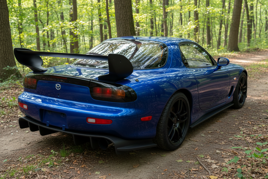 For Mazda Miata MX-5 MK1 MK2 Gloss Rear Trunk GT Style Racing Spoiler Wing