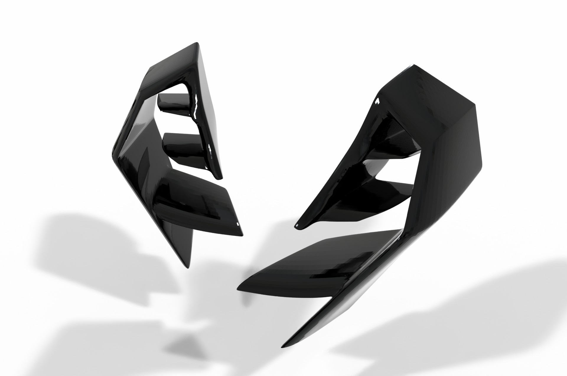 Yamaha MT09 winglets front spoiler 2021 - 2024 Gen 3