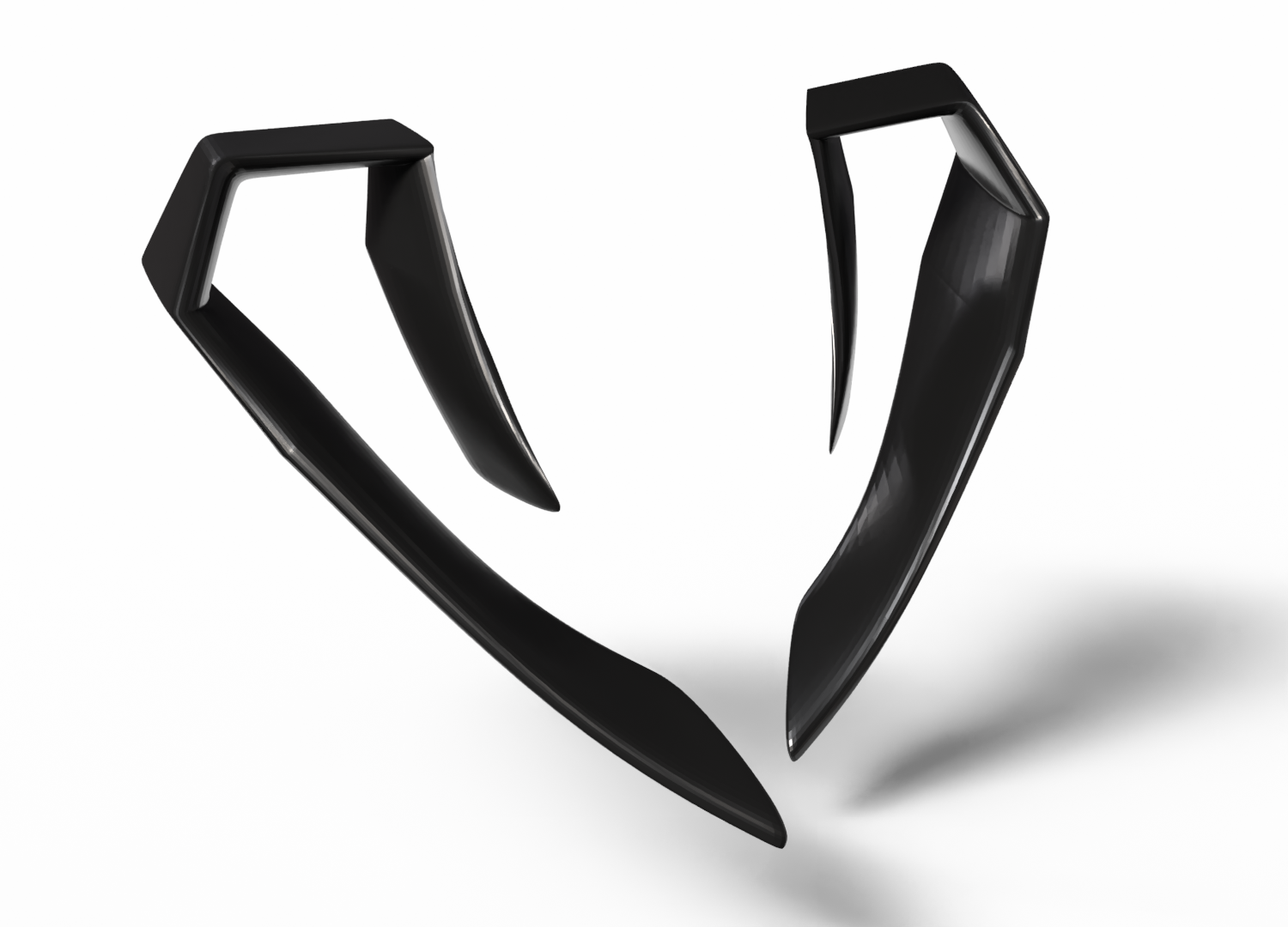 Yamaha MT07 Winglets set Black