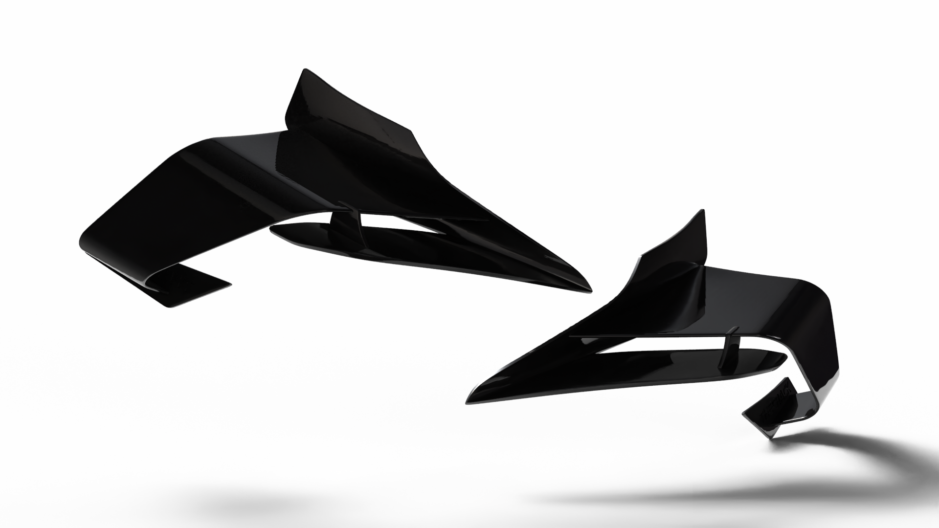 Yamaha YZF R7 Winglets set Gloss Black