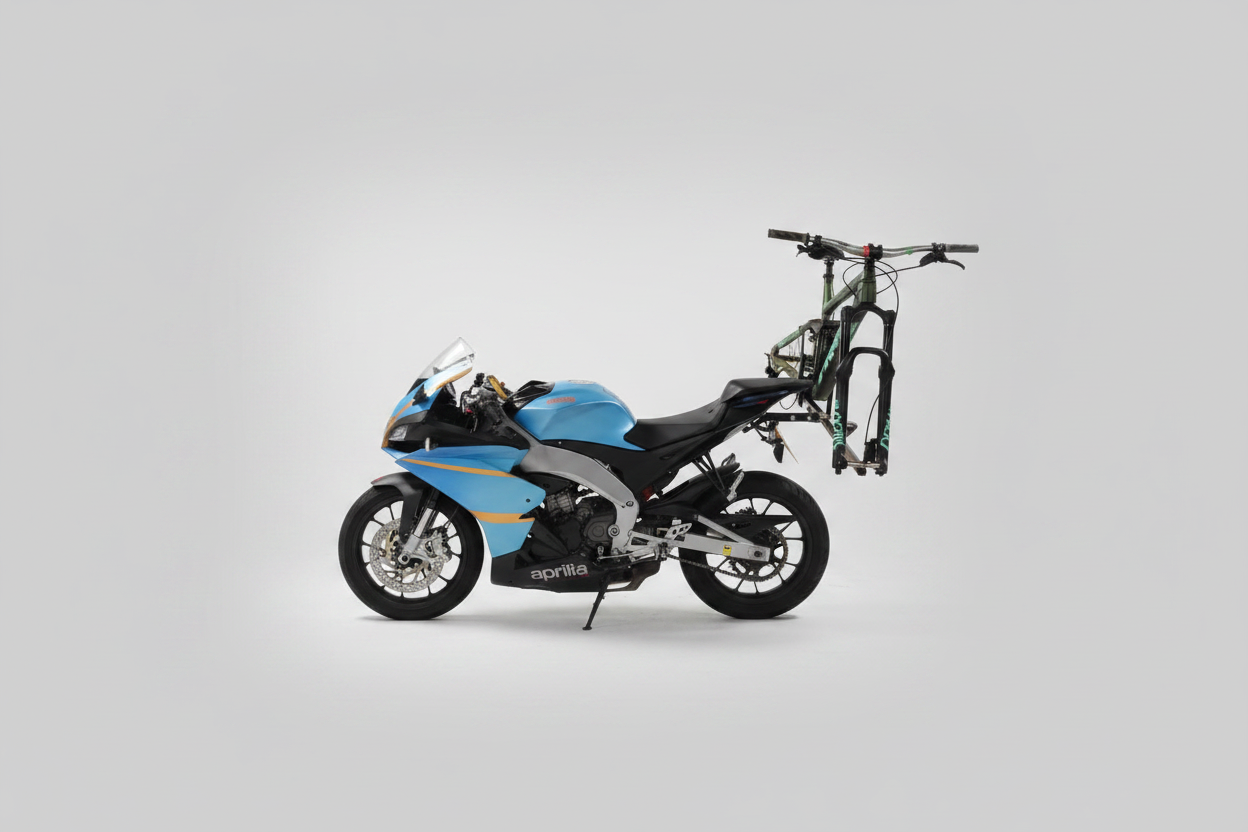 Bicycle Carrier for Motorbike - Aprilia RS125 / RSV4 125