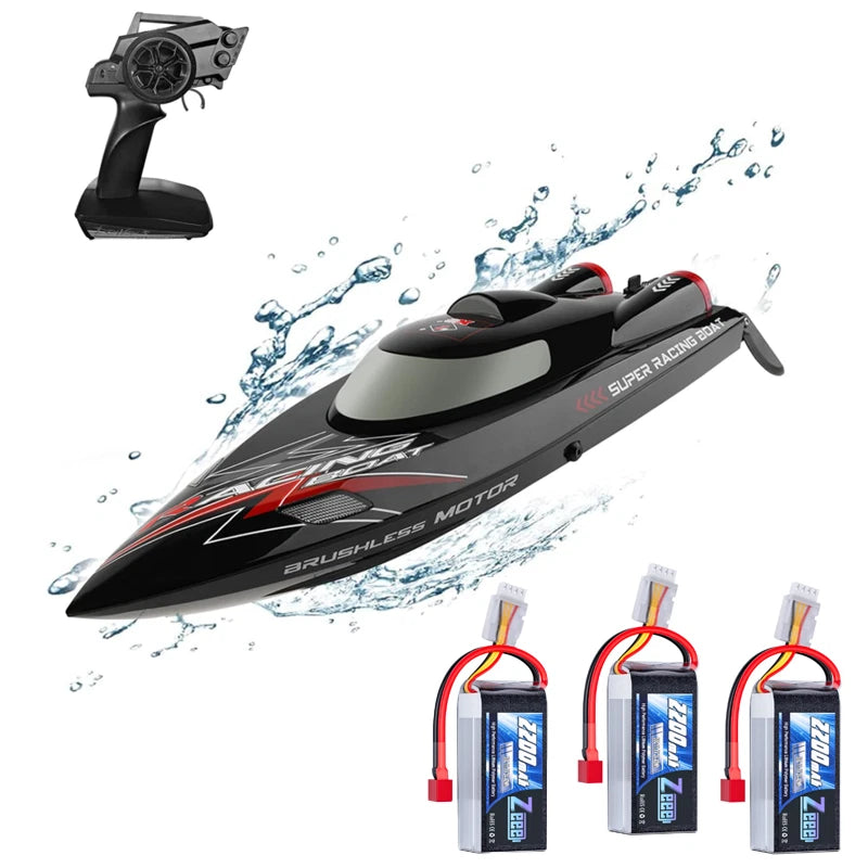 Wl916 RC boat, rc speed boat hobby grade toy 40mph fast rc boat