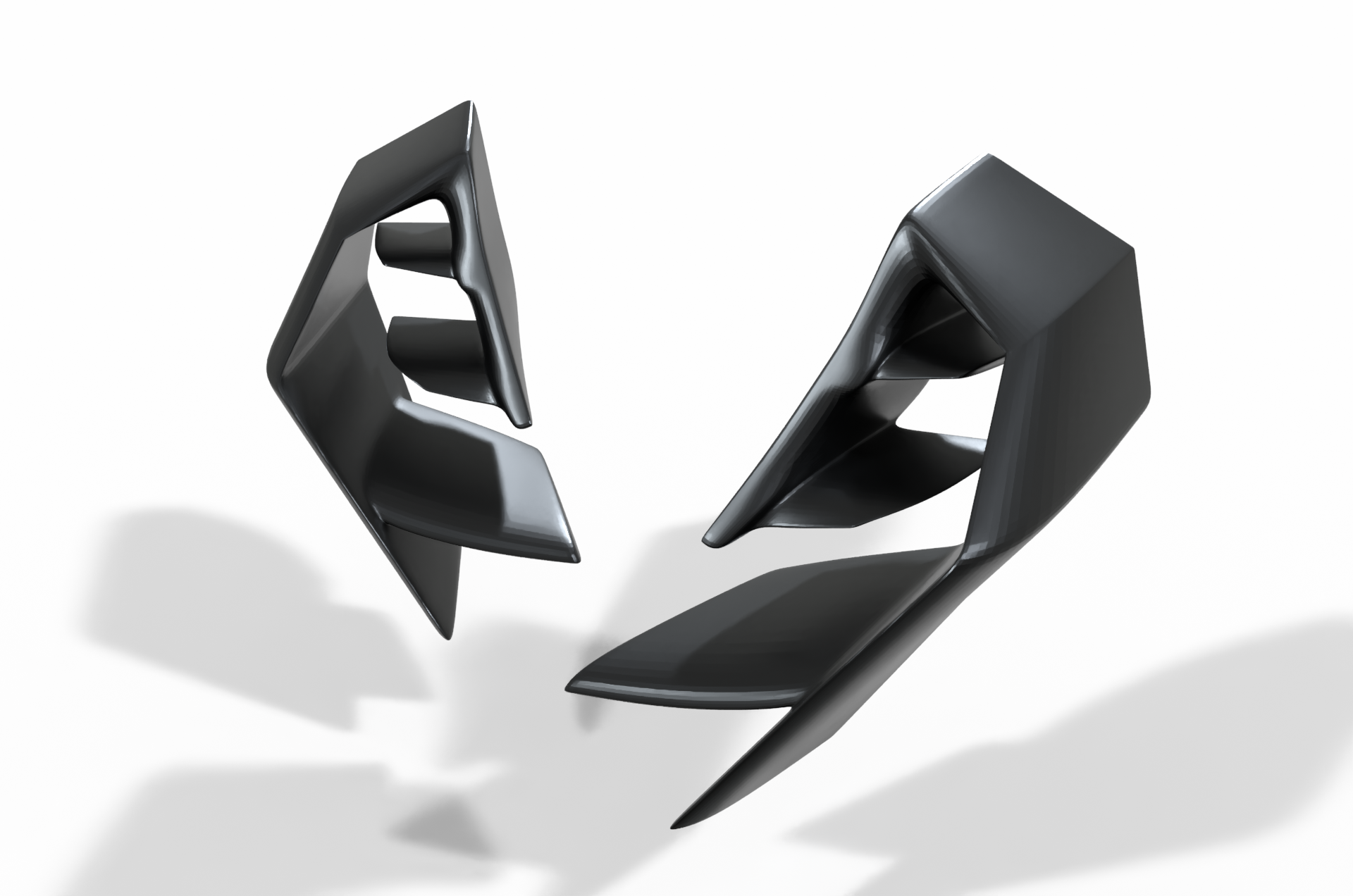 Yamaha MT09 winglets front spoiler 2021 - 2024 Gen 3