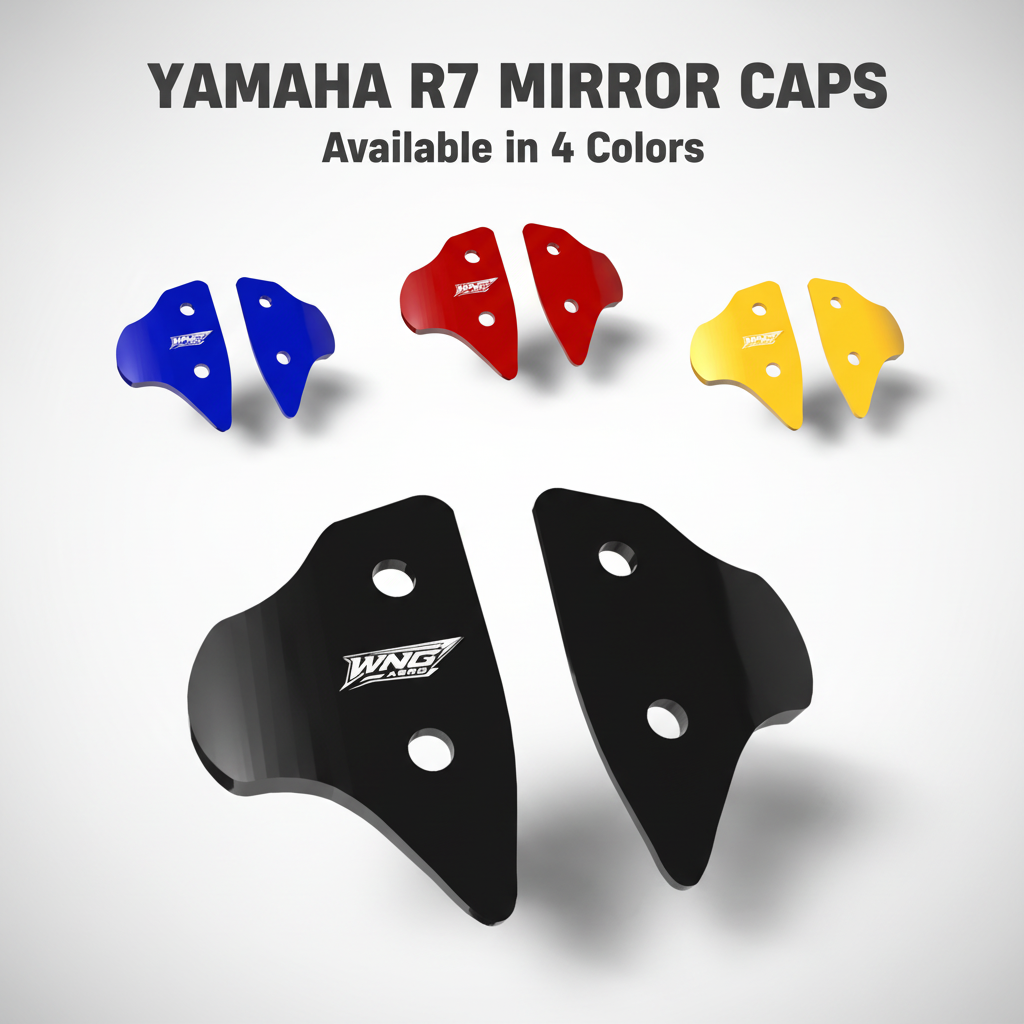 Yamaha R7 mirror caps